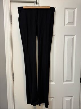 Women's Black Pull-On Straight Trousers